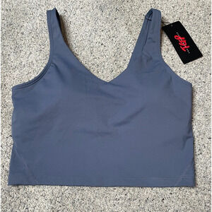 NWT The Gym People Sports Bra Women's M Wireless Pull On Tank Gym Active Yoga